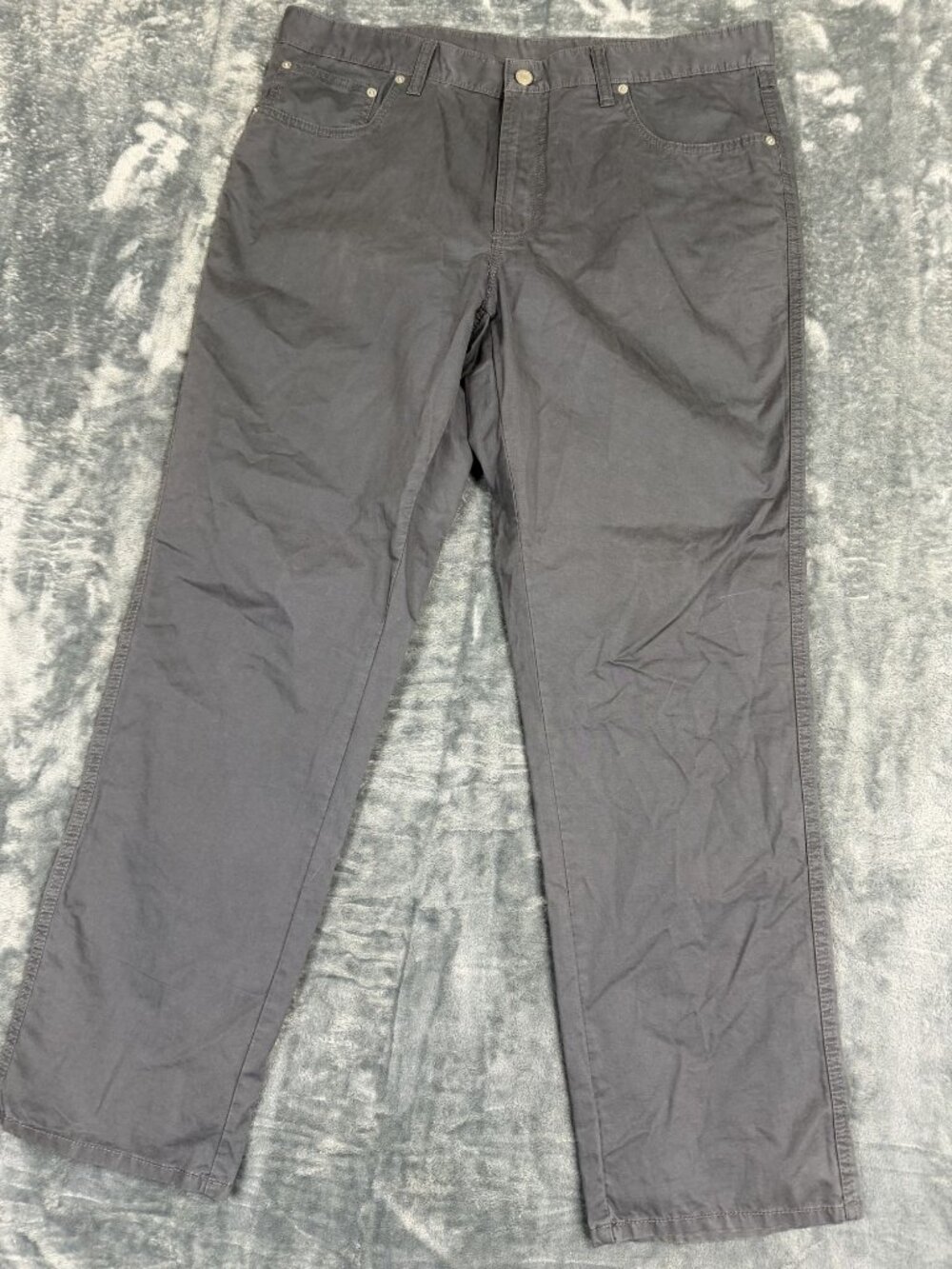 Cremeux Mens Gray Pants Size 36x30 100% Cotton Casual Style
